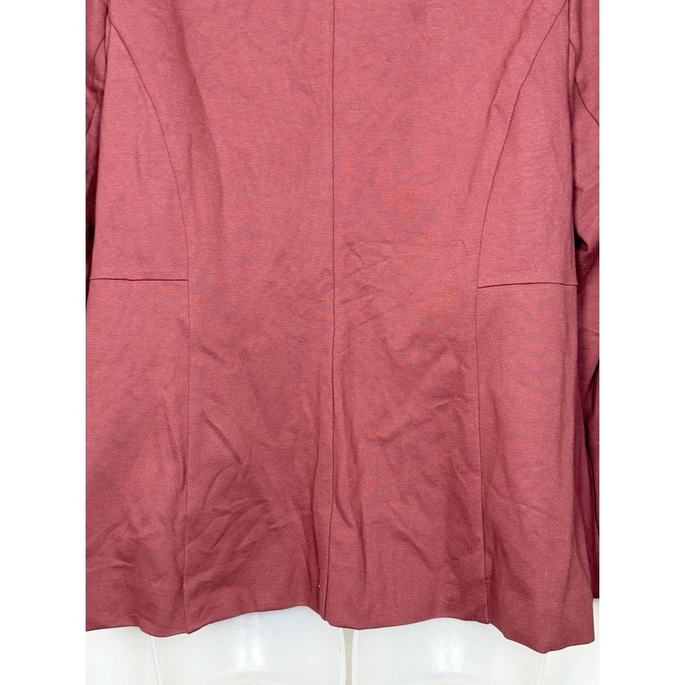 Torrid Studio Luxe Ponte Blazer 1X Red Stretch Tailored Career Jacket - Picture 9 of 13